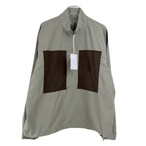 NEW 3SIXTEEN TRAIL‎ SHIRT STONE 2X 1/2 Zip Lightweight Ripstop Pullover Jacket